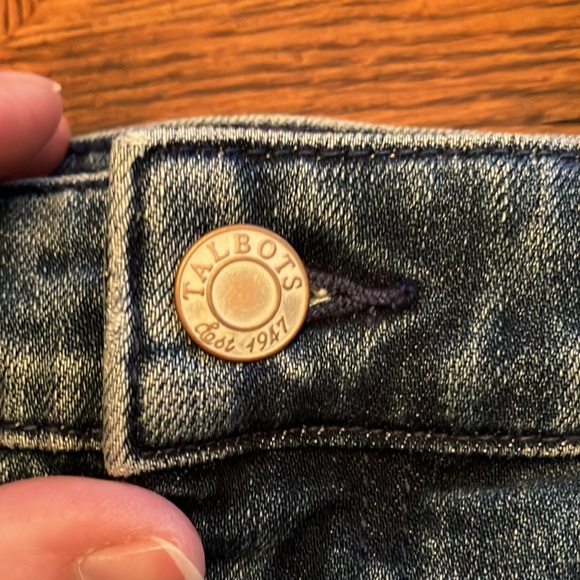 Talbots stretchy jean skirt size 10 - Picture 2 of 7